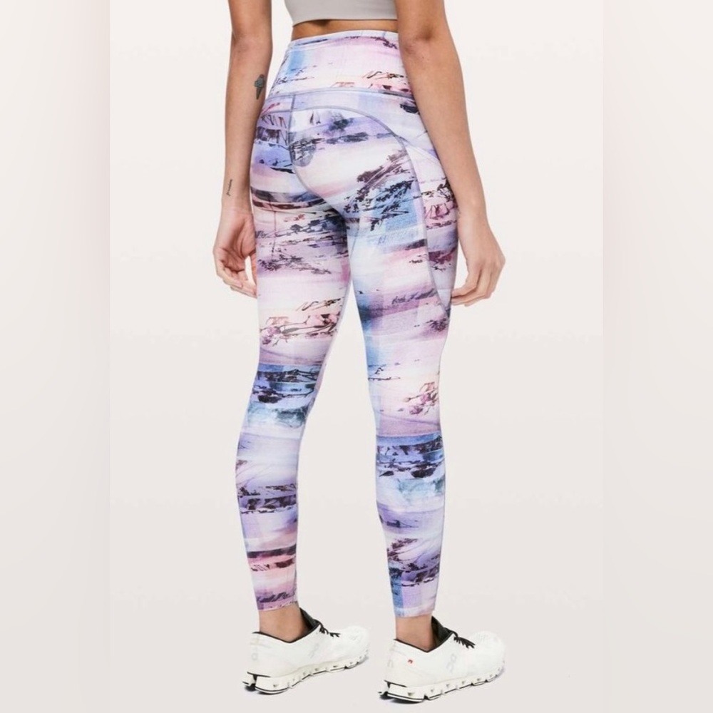 Lululemon rare lavender sunset pattern leggings